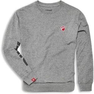 Ducati Logo Round Neck Sweater (Grey)