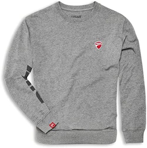 Ducati Logo Round Neck Sweater (Grey)
