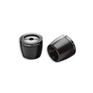 DUCATI BILLET BAR END HANDLEBAR COUNTERWEIGHTS – BLACK